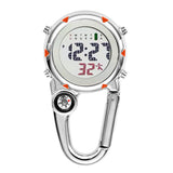 Digital Carabiner Clip Sport Hook Clock Hospital Gift Electronic Luminous Multi-function FOB Nurse Watch Outdoor Sport Watch