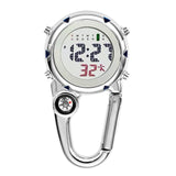 Digital Carabiner Clip Sport Hook Clock Hospital Gift Electronic Luminous Multi-function FOB Nurse Watch Outdoor Sport Watch