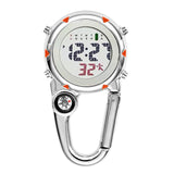 Digital Carabiner Clip Sport Hook Clock Hospital Gift Electronic Luminous Multi-function FOB Nurse Watch Outdoor Sport Watch