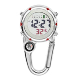 Digital Carabiner Clip Sport Hook Clock Hospital Gift Electronic Luminous Multi-function FOB Nurse Watch Outdoor Sport Watch