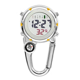 Digital Carabiner Clip Sport Hook Clock Hospital Gift Electronic Luminous Multi-function FOB Nurse Watch Outdoor Sport Watch