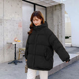 New Short Winter Jacket Women Warm Hooded Down Cotton Jacket Parkas Female Casual Loose Outwear Korean Cotton-padded Winter Coat