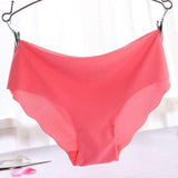 3Pcs Set Summer Ice Silk Women Panties Seamless Underwear Briefs Underpants Sexy Lingerie G String Hipster Intimates