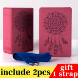 USA,France,Spain,Russia local dropship EVA yoga block foam brick black Stretching Aid Gym Pilates for Exercise Fitness