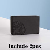 USA,France,Spain,Russia local dropship EVA yoga block foam brick black Stretching Aid Gym Pilates for Exercise Fitness
