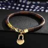 New Fashion Leather Bracelet Simple All-Match OL Women Bracelet For Women Femme New Hand Cuff Bag Love Pendant Bracelet Jewelry