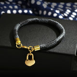 New Fashion Leather Bracelet Simple All-Match OL Women Bracelet For Women Femme New Hand Cuff Bag Love Pendant Bracelet Jewelry