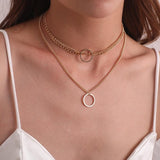 Vintage Bohemia Gold Coin letter Layered Chain Necklace For Women Shell Pearl Moon Long Choker Collar Pendant butterfly Necklace