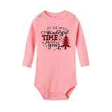 My First Christmas Letter Print Romper Jumpsuit Infant Newborn Baby Girls Boys Long Sleeve Outfit  Christmas Clothes