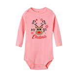 My First Christmas Letter Print Romper Jumpsuit Infant Newborn Baby Girls Boys Long Sleeve Outfit  Christmas Clothes