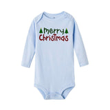 My First Christmas Letter Print Romper Jumpsuit Infant Newborn Baby Girls Boys Long Sleeve Outfit  Christmas Clothes