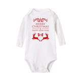 My First Christmas Letter Print Romper Jumpsuit Infant Newborn Baby Girls Boys Long Sleeve Outfit  Christmas Clothes