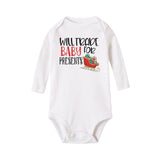 My First Christmas Letter Print Romper Jumpsuit Infant Newborn Baby Girls Boys Long Sleeve Outfit  Christmas Clothes