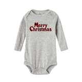 My First Christmas Letter Print Romper Jumpsuit Infant Newborn Baby Girls Boys Long Sleeve Outfit  Christmas Clothes