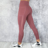 Women Splice Running Yoga Pants High Waist Mesh Seamless Leggings Training Fitness Gym Leggings Elastic Sportswear Sport Pants
