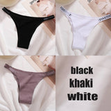 3PCS/Set Cotton Panties Briefs Women Underpants Female Sexy Panties Thong Women's Pantys Underwear Solid Color Intimate Lingerie