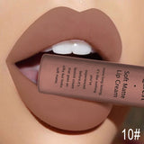 QIBEST Matte Lip Gloss Lip Makeup 34 Colors Velet Nude Waterproof Lipgloss Matte Lipstick Liquid Lipstick Long lasting Lip Tint