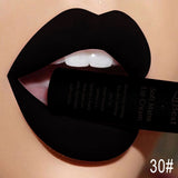 QIBEST Matte Lip Gloss Lip Makeup 34 Colors Velet Nude Waterproof Lipgloss Matte Lipstick Liquid Lipstick Long lasting Lip Tint