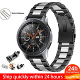 18mm 22mm 20mm 24mm Band For SAMSUNG Galaxy Watch 42 46mm galaxy watch 3 45mm 41mm  Stainless Steel For Amazfit Bip GTR straps