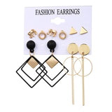 Hot Sale Fashion Bohemian Earrings Set For Women 2020 New Trendy Flower Round Geometric Earring Female Fashion Jewelry