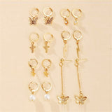 Hot Sale Fashion Bohemian Earrings Set For Women 2020 New Trendy Flower Round Geometric Earring Female Fashion Jewelry