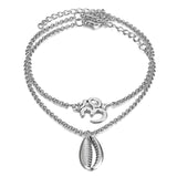 IPARAM Bohemia Vintage Shell Rope Chain Bracelet Women Beach Sea Shell Bracelet Anklet Jewelry Party Gift Wholesale