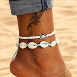 IPARAM Bohemia Vintage Shell Rope Chain Bracelet Women Beach Sea Shell Bracelet Anklet Jewelry Party Gift Wholesale