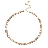 Fashion Link Chain Choker Necklace For Women  Charm Necklace Collares  Jewelry XL066