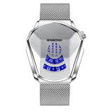Fashion Cool Locomotive Mens Watches Top Brand Luxury Quartz Gold Wristwatch Men Waterproof Geometric Shape Relogio Masculino