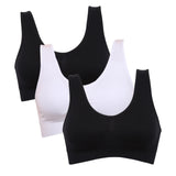 3PCS/lot Seamless Bra With Pads Plus Size Bras For Women Active Bra Wireless Brassiere Push Up Big Size Vest Wireless BH 5XL