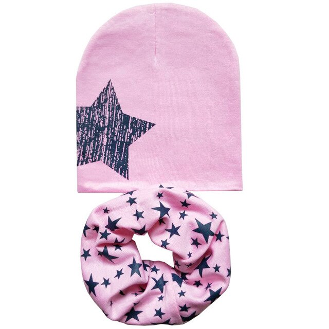 New Autumn Winter Baby Girls Hat Kids Boys Cap Cotton Toddlers Beanie Children Hat Scarf Collars,gorros infantiles invierno