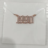 Crystal Letter Pendant Necklace For Women Zircon Number Initial Necklace 1996 1997 1998 Year Necklace Birthday Gift Collares BFF