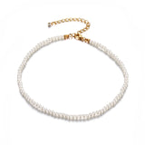 Vienkim 2020 New Double Layer Chain Gold Color Choker Necklace Women Korean Style Pearl Pendant Necklace Fashion Jewelry Collar