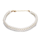 Vienkim 2020 New Double Layer Chain Gold Color Choker Necklace Women Korean Style Pearl Pendant Necklace Fashion Jewelry Collar