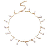 Vienkim 2020 New Double Layer Chain Gold Color Choker Necklace Women Korean Style Pearl Pendant Necklace Fashion Jewelry Collar