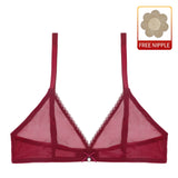 Women sexy underwear mesh See-Through lingerie Bra Black white Beige women underwear