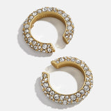 Trendy Pearl Clip on Earrings Earcuffs for Women Gold Color C Shaped Stackable CZ Ear Cuff No Pierced Party Wedding Jewelry 2020
