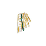Trendy Pearl Clip on Earrings Earcuffs for Women Gold Color C Shaped Stackable CZ Ear Cuff No Pierced Party Wedding Jewelry 2020