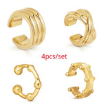 Trendy Pearl Clip on Earrings Earcuffs for Women Gold Color C Shaped Stackable CZ Ear Cuff No Pierced Party Wedding Jewelry 2020