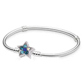 Boosbiy Silver Plated Cute Owl Snake Chain Charm Bracelet For Women Fashion Brand Bracelets DIY Jewelry Gift Making