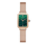 Senors Japan Quartz Movement High Quality  Waterproof Ladies watch Dropshipping Women Stainless Steel Mesh Rose Gold