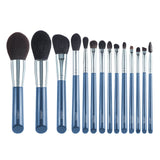 MyDestiny makeup brush-The Sky Blue 11pcs super soft fiber makeup brushes set-high quality face&eye cosmetic pens-synthetic hair