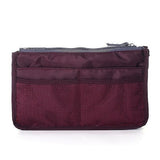 Tote Cosmetic Bag For Women Double Zipper Makeup Bag Toiletries Grooming Kit Large Nylon Travel Insert Organizer Handbag Purse