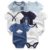 Uniesx Newborn Baby Rompers Clothing 7Pcs/Lot Infant Jumpsuits 100%Cotton Children Roupa De Bebe Girls&Boys Baby Clothes