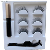 Magnetic faux cils Eyelash liquid eyeliner maquillaje False Eyelashes & Tweezer Set magnetic makeup extension