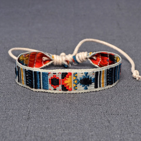 Bohemia Style Weave Rope Friendship Bracelets For Woman Men Cotton Handmade Charm Bracelet & Bangles Ethnic Jewelry Gifts