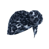 Newborn Infant Baby Girl Boy Mom Turban Hat Bows Flower Head Wrap Leopard India Hat Cotton Cap Parent-child Suit Beanie