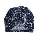 Newborn Infant Baby Girl Boy Mom Turban Hat Bows Flower Head Wrap Leopard India Hat Cotton Cap Parent-child Suit Beanie