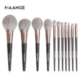 MAANGE Pro 12/18/20 pcs Makeup brushes set + Bag + Sponge Beauty Powder Foundation Eyeshadow Make up Brush With Natural Hair