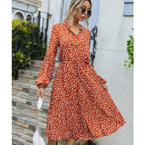 Jessie Vinson Dots Print White Summer Dress Women Short Sleeve Tunic Midi Dress Casual  Boho Beach Dress Vestidos 2020 ZA Dress